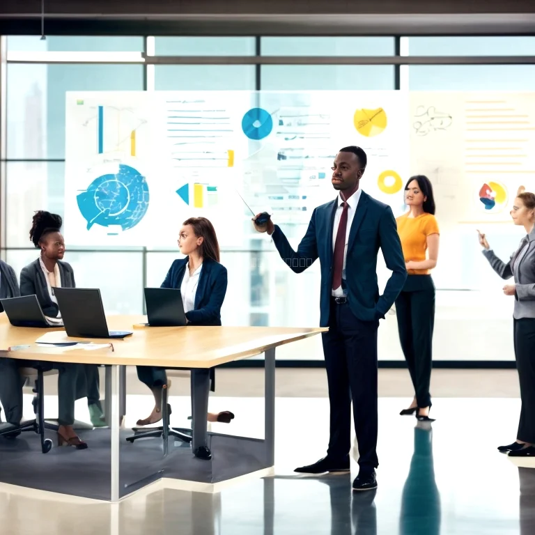 Professional mentor coaching a leader